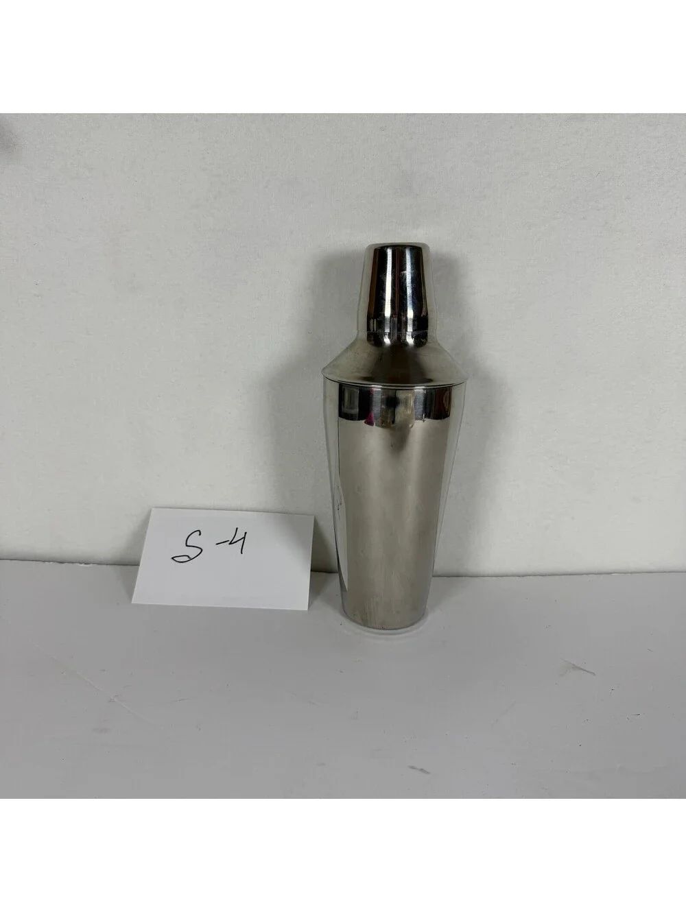 Vintage AM Stainless Steel Cocktail Shaker 3-Piece Bar Tool S-4